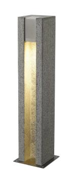 ARROCK SLOT, Outdoor Standleuchte, LED GU10 51 mm, IP44, eckig, salt & pepper, Granit, 4 W LED