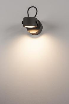 Preview: SITRA 360, Outdoor Wandleuchte, TCR-TSE, IP44, anthrazit, max. 9 W