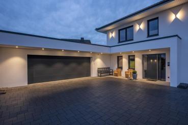 Preview: LOGS, Outdoor Wandleuchte, LED, 3000 K, IP44, eckig, anthrazit, 8 W