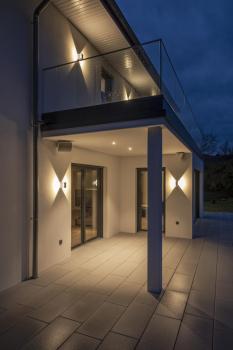 LOGS, Outdoor Wandleuchte, LED, 3000 K, IP44, eckig, anthrazit, 8 W