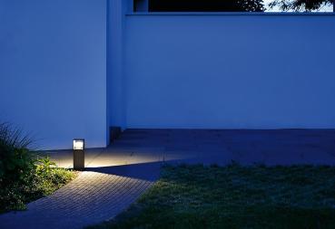 Preview: LOGS 40, Outdoor Standleuchte, LED, 3000 K, IP65, eckig, anthrazit, L/B/H 13/8/39,5 cm, 8 W