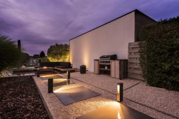 Preview: SLOTBOX 40, Outdoor Standleuchte, LED, 3000 K, IP44, eckig, anthrazit, L/B/H 12/7/40, 4 W