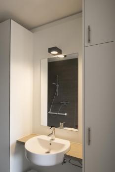 Preview: QUADRASYL, Outdoor Wandleuchte, Energiesparleuchte GX53, IP44, eckig, L/B/H 15/12/5,5 cm, anthrazit, max. 11 W