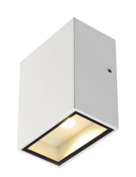 BIG QUAD, Wandleuchte, LED, 3000 K, IP44, eckig, weiß, 3,2 W