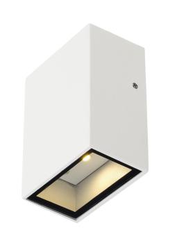 QUAD, Wandleuchte, LED, 3000 K, IP44, eckig, weiß, 4,6