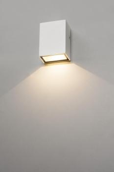 Preview: QUAD, Wandleuchte, LED, 3000 K, IP44, eckig, weiß, 4,6