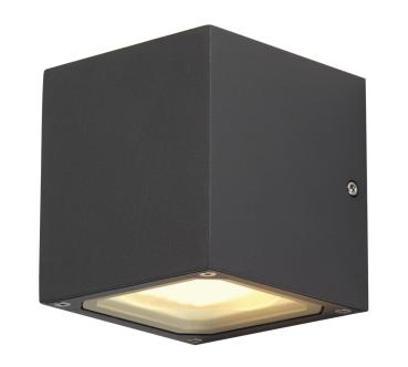 SITRA CUBE, Outdoor Wandleuchte, TCR-TSE, IP44, anthrazit, max. 18 W