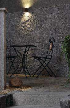 Preview: SITRA CUBE, Outdoor Wandleuchte, TCR-TSE, IP44, rost, max. 18 W