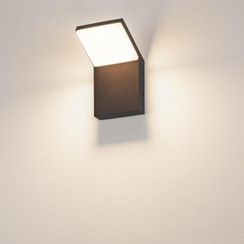 Preview: ORDI, Outdoor Wandleuchte, LED, 3000 K, anthrazit, 9 W