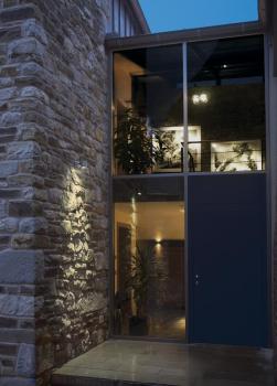 Preview: MYRA, Outdoor Wand- und Deckenleuchte, einflammig, QPAR51, IP55, silbergrau, max. 50 W