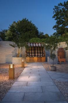 Preview: RUSTY® 40, Outdoor Standleuchte, LED, 3000 K, eckig, stahl gerostet, L/B/H 12/12/40