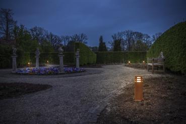 Preview: RUSTY® 40, Outdoor Standleuchte, LED, 3000 K, eckig, stahl gerostet, L/B/H 12/12/40