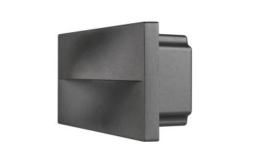 Preview: ADI, Outdoor Wandeinbauleuchte, LED, 3000 K, IP55, anthrazit, 15,4 W