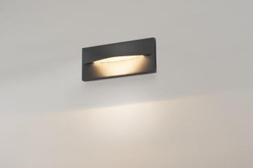 ADI, Outdoor Wandeinbauleuchte, LED, 3000 K, IP55, anthrazit, 15,4 W