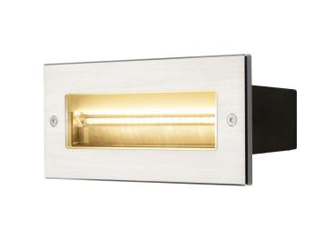 BRIC K, Outdoor Wandeinbauleuchte, LED, 3000 K, edelstahl, 230V, IP67, 850 lm, 10 W