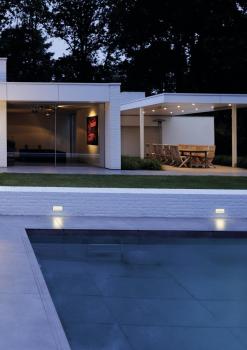 BRIC K, Outdoor Wandeinbauleuchte, LED, 3000 K, edelstahl, 230V, IP67, 850 lm, 10 W