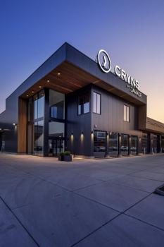 BIG THEO BEAM UP/FLOOD DOWN, Outdoor Wandleuchte, zweiflammig, LED, 3000 K, Flood down/Beam up, anthrazit, B/H/T 13/29/13,5 cm