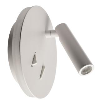 Wandaufbauleuchte - Brahe IV Rund, 8,5 W, 3000 K, Weiß