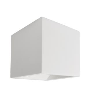 Wandaufbauleuchte - Cube, 1x max. 25 W G9, Weiß