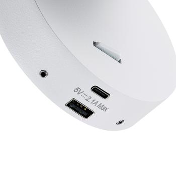 Preview: Leseleuchte - Can Tilt Round USB, 1x 7,5 W GU10, Weiß