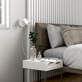 Leseleuchte - Can Tilt Round USB, 1x 7,5 W GU10, Weiß