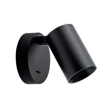 Leseleuchte - Can Tilt Round USB, 1x 7,5 W GU10, Schwarz