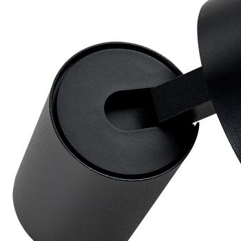 Preview: Leseleuchte - Can Tilt Round USB, 1x 7,5 W GU10, Schwarz