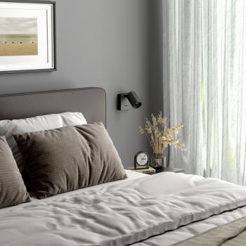 Leseleuchte - Can Tilt Square, 1x 7,5 W GU10, Schwarz