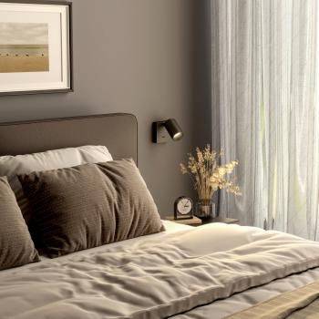 Leseleuchte - Can Tilt Square, 1x 7,5 W GU10, Schwarz