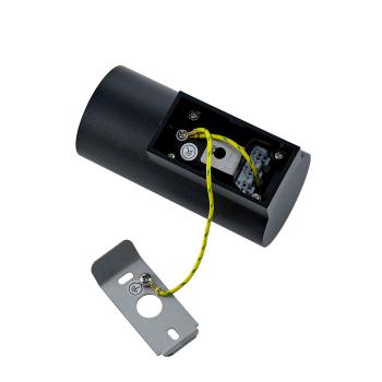 Wandaufbauleuchte - Can IP20, 1x 7,5 W GU10, Schwarz