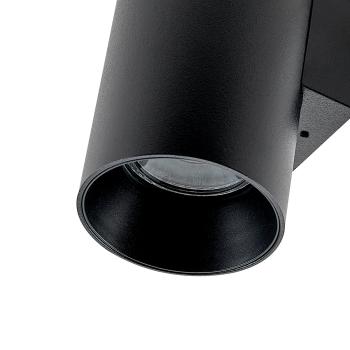 Wandaufbauleuchte - Can IP20, 1x 7,5 W GU10, Schwarz