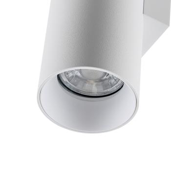 Wandaufbauleuchte - Can IP20 up & down, 2x 7,5 W GU10, Weiß