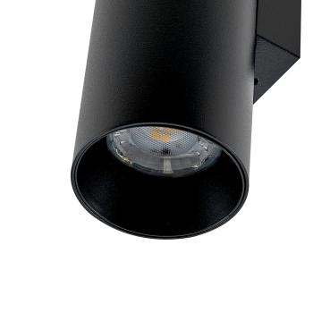 Wandaufbauleuchte - Can IP20 up & down, 2x 7,5 W GU10, Schwarz