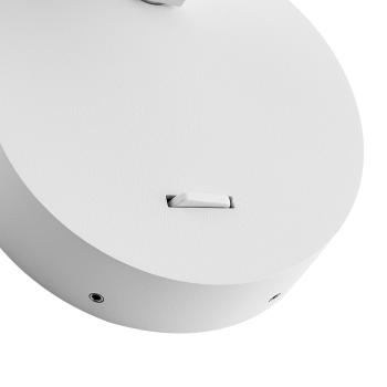 Leseleuchte - Can Tilt Round Base, 1x 7,5 W GU10, Weiß