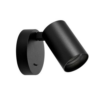 Preview: Leseleuchte - Can Tilt Round Base, 1x 7,5 W GU10, Schwarz