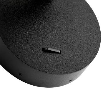 Leseleuchte - Can Tilt Round Base, 1x 7,5 W GU10, Schwarz