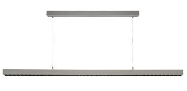 Pendelleuchte - Office Three Up and Down, 60 W, DALI 2.0, 4000 K, Silber