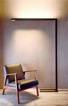 Stehleuchte - Office Three Pro, Motion, 80 W, DIM, 2700-6500 K, Hellgrau