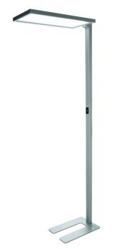 Stehleuchte - Office One Up and Down, 80 W, Touch DIM, 4000 K, Silber