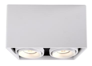 Deckenaufbauleuchte - Mona II, 2x max. 50 W GU10, Weiß