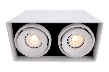 Preview: Deckenaufbauleuchte - Mona II, 2x max. 50 W GU10, Weiß