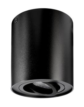 Deckenaufbauleuchte - Bengala, 1x max. 50 W GU10, Schwarz