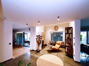 Deckenaufbauleuchte - Lucea 30 CCT, 30 W, DIM, 3000/4000 K, Schwarz