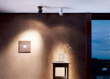 Preview: Deckenaufbauleuchte - Lucea 20 CCT, Tilt, 20 W, DIM, 3000/4000 K, Schwarz