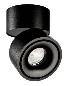 Deckenaufbauleuchte - Uni 2 Tilt, 12 W, DIM, 3000 K, Schwarz