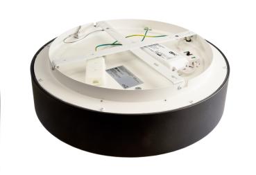 Preview: Deckenaufbauleuchte - Sculptoris 400 mm, 30 W, DIM, 3000/4000 K, Schwarz