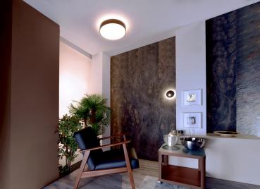 Preview: Decken- und Wandaufbauleuchte - Menkar 400 mm, 45,0 W, 3000/4000 K, Silber