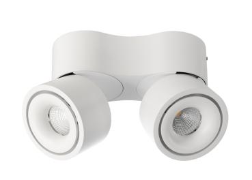 Deckenaufbauleuchte - Uni 2 Mini Double, Tilt, 21 W, DIM, 2700 K, Weiß