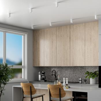 Deckenaufbauleuchte - Can IP20, 1x 7,5 W GU10, Weiß