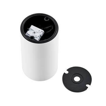 Preview: Deckenaufbauleuchte - Can IP44, 1x 7,5 W GU10, Weiß